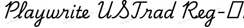 Playwrite USTrad Reg字体转换